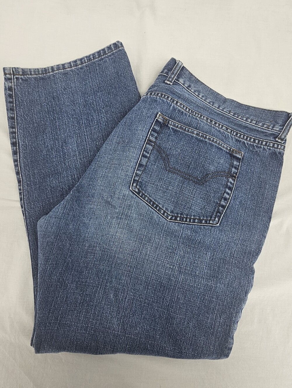 Chaps Straight Fit Light Wash Jeans Blue 1978 Chaps Denim Men's 40 x 30